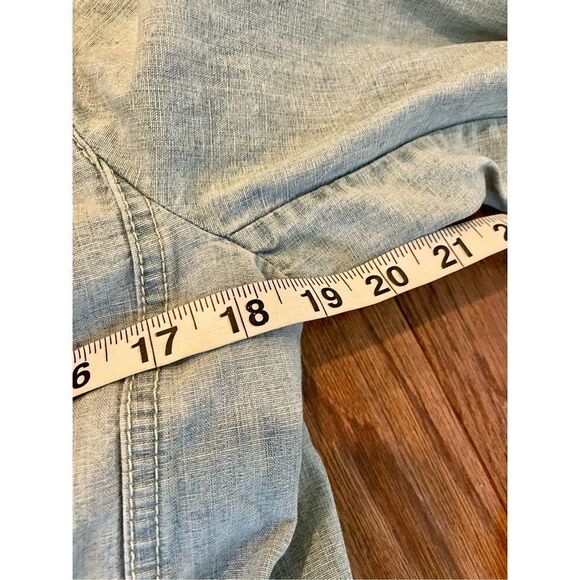 J. Jill light denim zip front jacket size xs - Picture 8 of 9